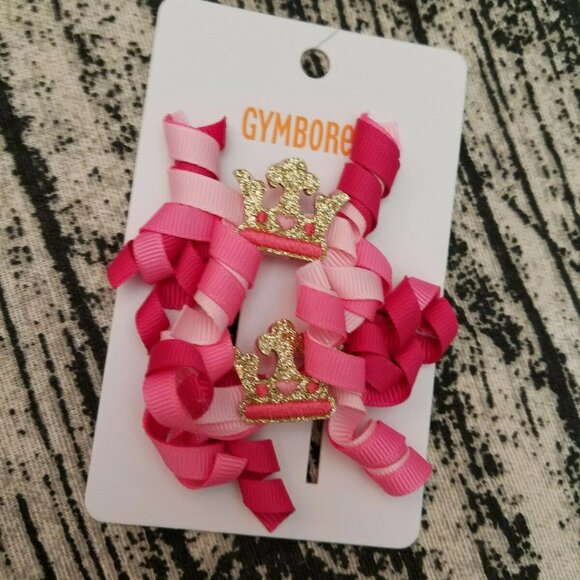 Gymboree Royal Princess Curly Crown Hair Clips Size 3 4 5 6 7 NWT - Picture 1 of 2